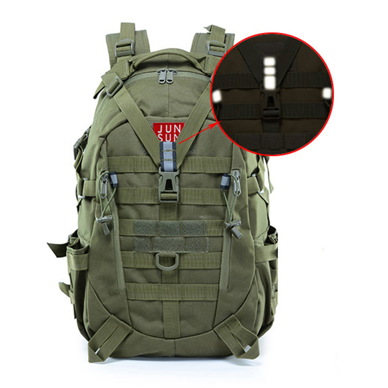 JSM J012 25L Large Capacity Camouflage Backpack Night Reflective Outdoor Sports Molle Military Shoulder Bag