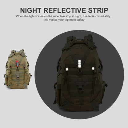 JSM J012 25L Large Capacity Camouflage Backpack Night Reflective Outdoor Sports Molle Military Shoulder Bag