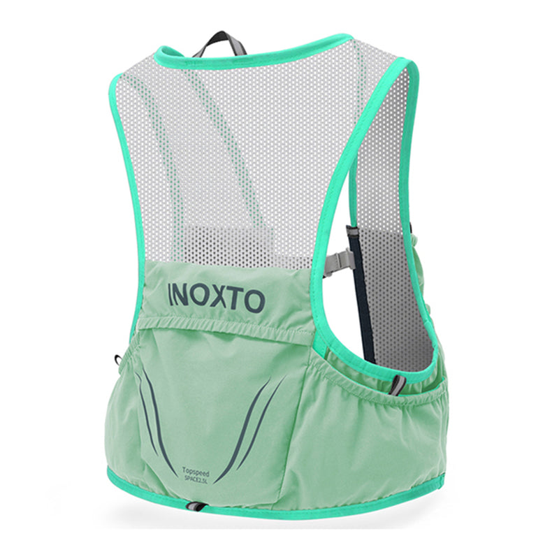 OUTDOOR INOXTO 5L Running Vest Backpack Lightweight Phone Holder Pockets Hiking Cycling Backpack Water Bottle Carrying Bag (Size: L)