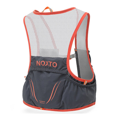 OUTDOOR INOXTO 5L Running Vest Backpack Lightweight Phone Holder Pockets Hiking Cycling Backpack Water Bottle Carrying Bag (Size: L)