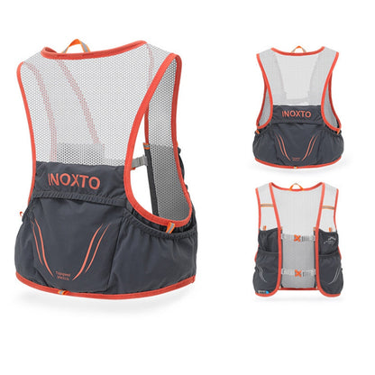 OUTDOOR INOXTO 5L Running Vest Backpack Lightweight Phone Holder Pockets Hiking Cycling Backpack Water Bottle Carrying Bag (Size: L)