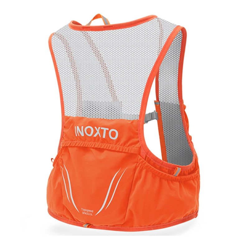 OUTDOOR INOXTO 5L Running Vest Backpack Lightweight Phone Holder Pockets Hiking Cycling Backpack Water Bottle Carrying Bag (Size: L)