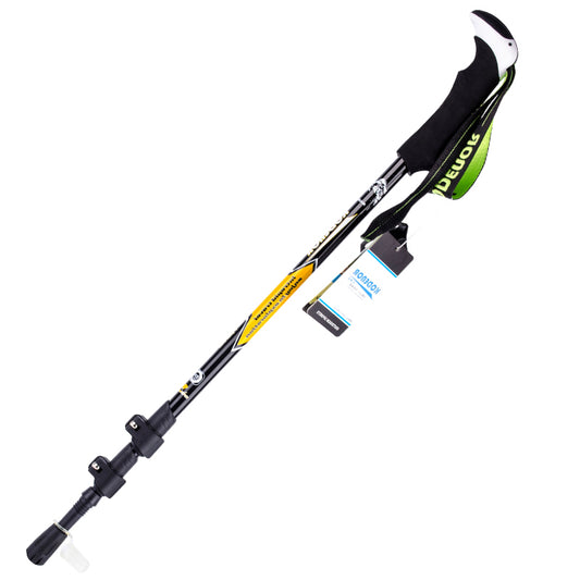 KODENOR 2# Carbon Fiber Telescopic Trekking Pole EVA Grip Handle 3-Section Adjustable Walking Stick