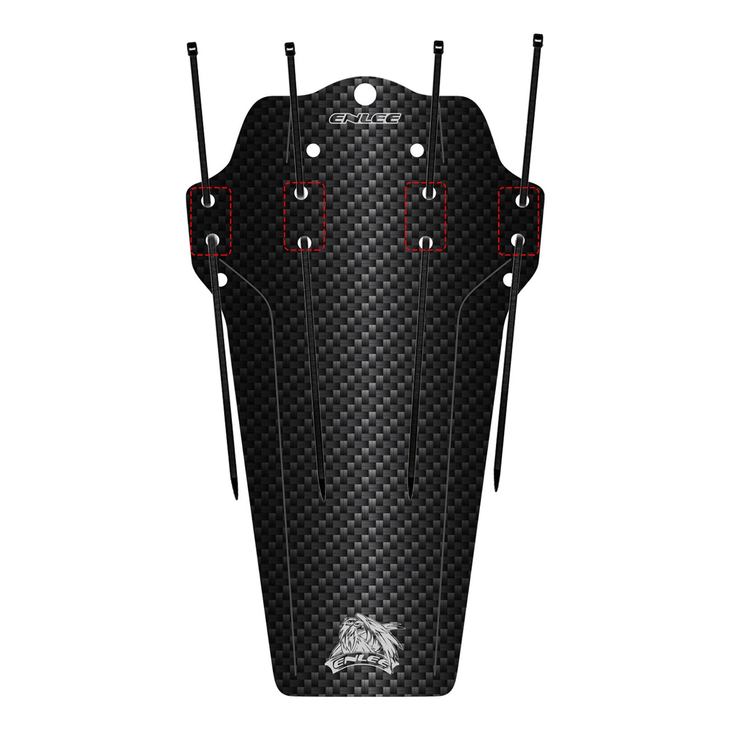 ENLEE Bike Fender MTB Mud Guard Front and Rear Mud Guard Portable Fashionable Pattern Design Bike Fender Mudflap