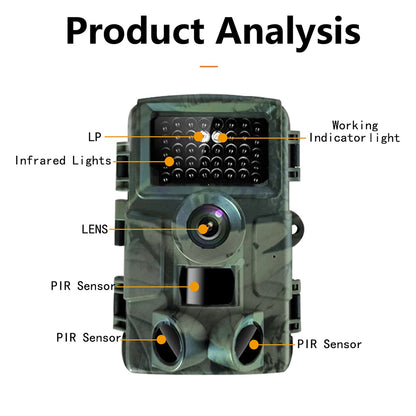 PR4000 Hunting Camera Infrared Night Vision Motion Activated 4K Video Trail Camera IP66 Waterproof