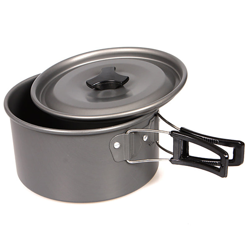 HALIN Cooking Pot Cookware Camping Picnic Outdoor Pan Pot Teapot Backpacking Gear (BPA-free, No FDA Certified), Size: M