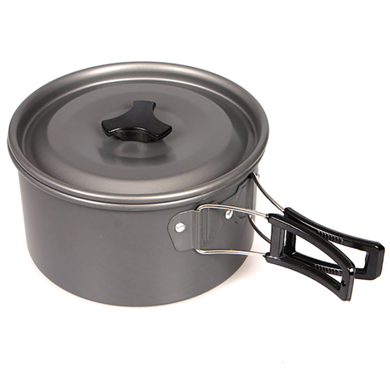 HALIN Cooking Pot Cookware Camping Picnic Outdoor Pan Pot Teapot Backpacking Gear (BPA-free, No FDA Certified), Size: M