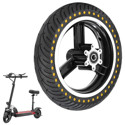 Dot Pattern Tyre Hub Compatible with KUGOO M4 8.5-inch Front Wheel Tire Electric Scooter Replacement Tire