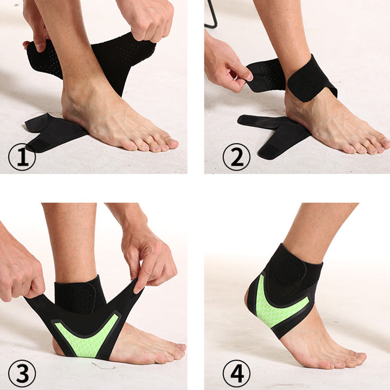 Ankle Support Brace Basketball Running Sports Ankle Compression Wrap Sleeve, Size: L, 40-43