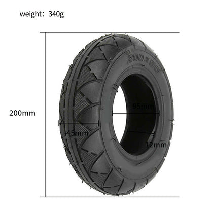 For KUGOO S1/S2/S3 8 Inch Shock-absorbing Anti-slip Rubber Scooter Tire Electric Bicycle Accessories