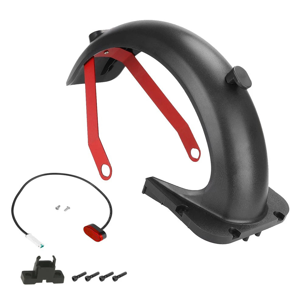 Rear Fender Bracket Kit for Ninebot G30 Max Electric Scooter Back Mudguard with Tail Light Replacement Accessory