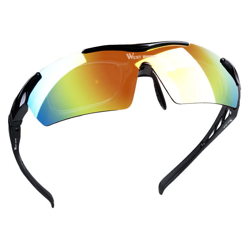 WEST BIKING Motorcycle Bike Riding Glasses Multilayer Mirror Lens Powersports Sunglasses Goggles