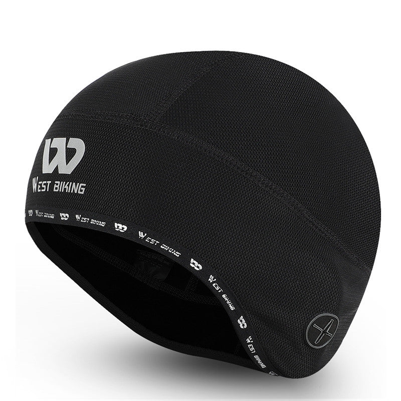 WEST BIKING Reflective Logo Windproof Thermal Cycling Hat Helmet Liner Cap with Earphones Hole