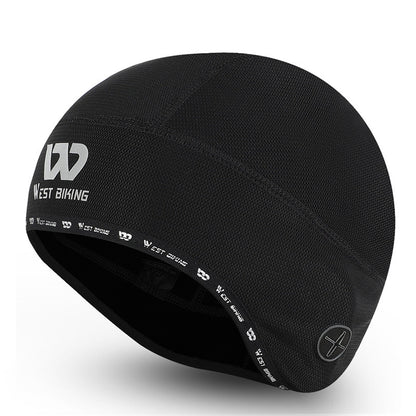 WEST BIKING Reflective Logo Windproof Thermal Cycling Hat Helmet Liner Cap with Earphones Hole