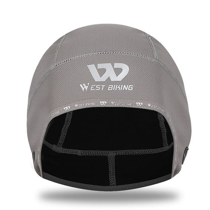 WEST BIKING Reflective Logo Windproof Thermal Cycling Hat Helmet Liner Cap with Earphones Hole