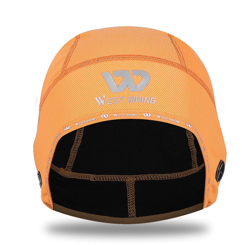 WEST BIKING Reflective Logo Windproof Thermal Cycling Hat Helmet Liner Cap with Earphones Hole