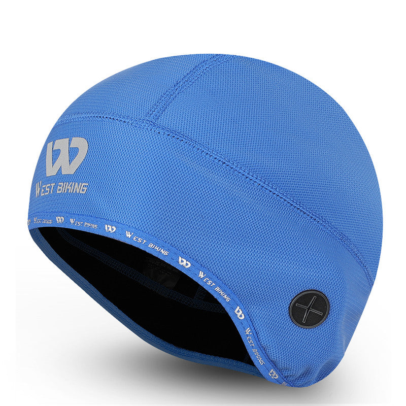 WEST BIKING Reflective Logo Windproof Thermal Cycling Hat Helmet Liner Cap with Earphones Hole