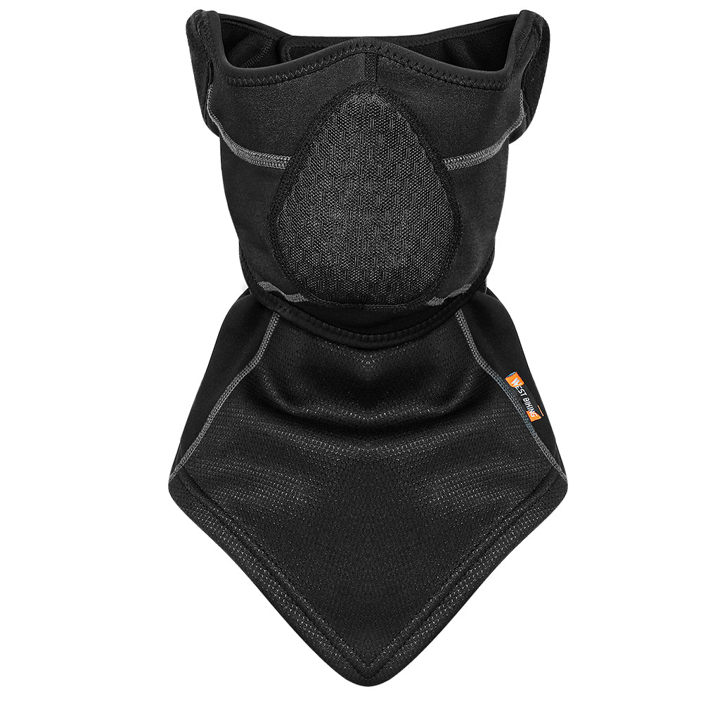 WEST BIKING Winter Thermal Cycling Mask Scarf Safety Reflective Windproof Riding Face Guard