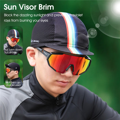 WEST BIKING YP0201298 Summer Outdoor Cycling Anti-UV Breathable Cap Flippable Sun Hat