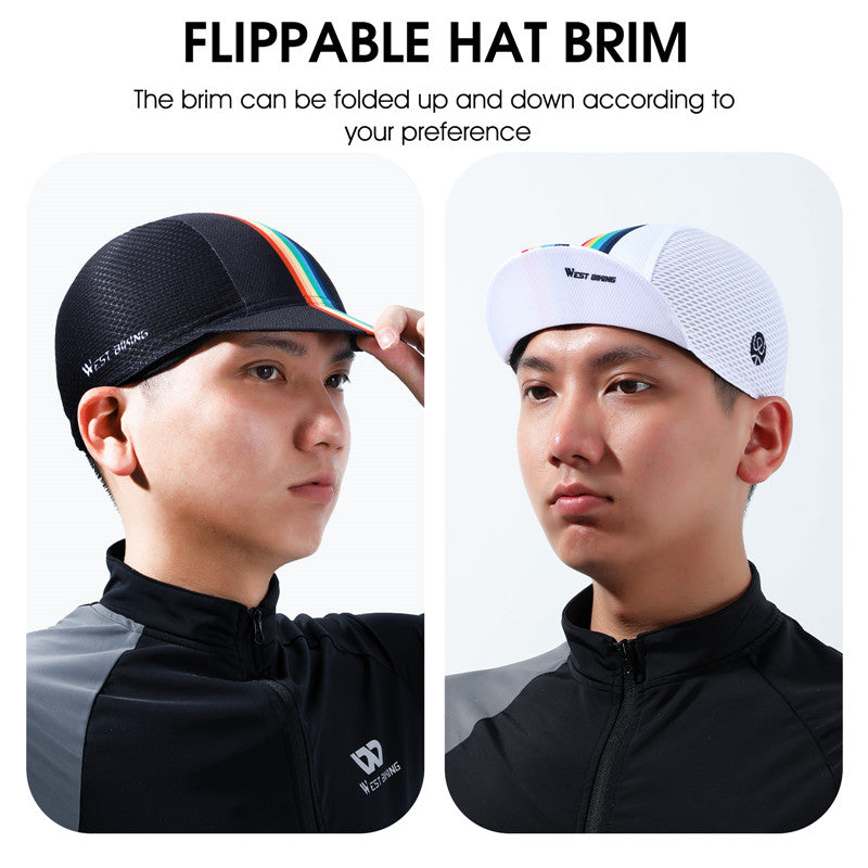 WEST BIKING YP0201298 Summer Outdoor Cycling Anti-UV Breathable Cap Flippable Sun Hat