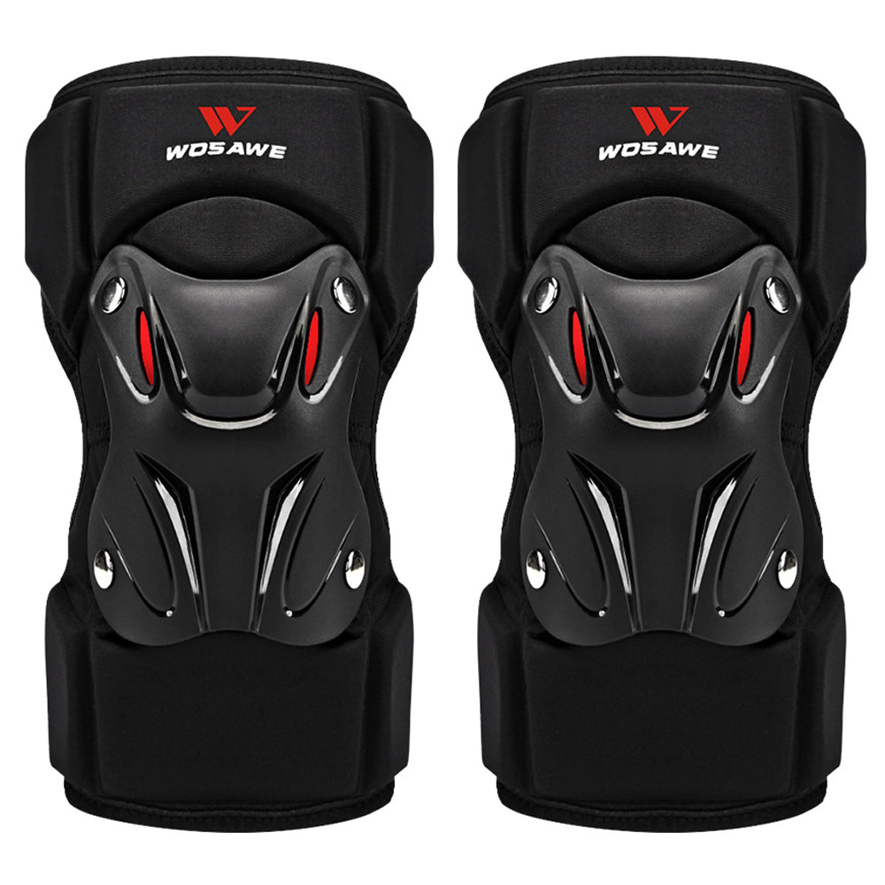 WOSAWE MO352-HX 1Pc Adult Motorcycle Cycling Knee Guard Skating Skateboard Sports Knee Pad Anti-fall Hard Shell Knee Protector