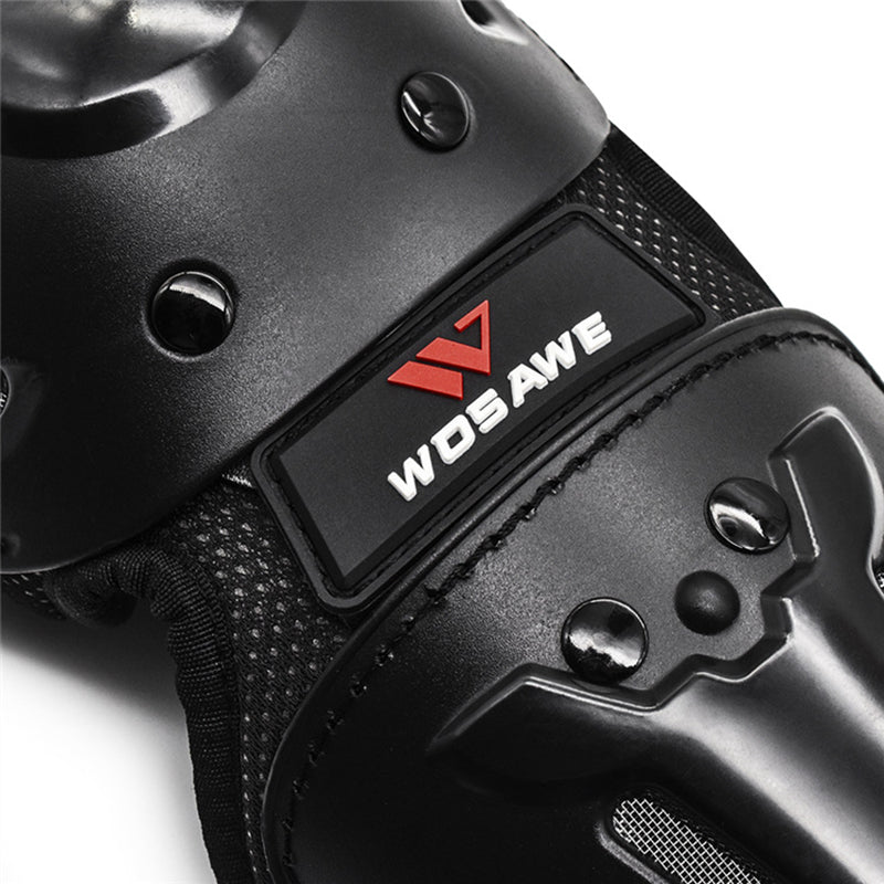 WOSAWE ML311-HX 1 Pair Motorcycle Roller Skating Anti-fall Long Knee Pads Adult PE Shell+Velvet Ski Snowboard Leg Knee Guard