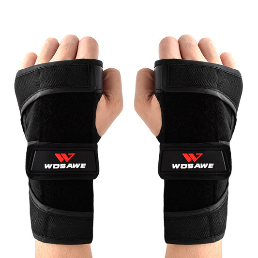 WOSAWE ML307-HS 1 Pair Adult Wrist Support Hand Protection Skiing Skating Hand Guard Palm Protection with ABS Splints