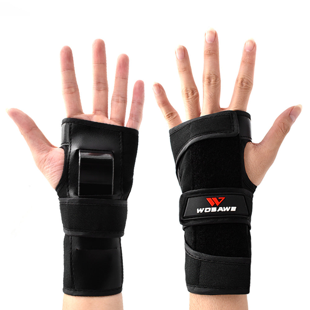 WOSAWE ML307-HS 1 Pair Adult Wrist Support Hand Protection Skiing Skating Hand Guard Palm Protection with ABS Splints