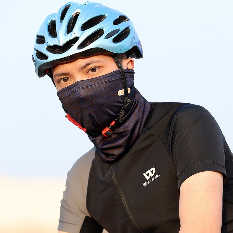 WEST BIKING YP0201323 Outdoor Sports Cycling UV Protection Elastic Ice Silk Neck Gaiter Drawstring Face Cover