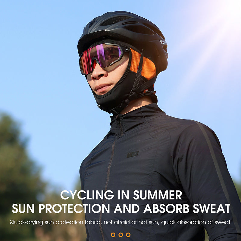 WEST BIKING YP0201317 Anti-UV Summer Ice Silk Cap Balaclava Quick-Drying Breathable Helmet Liner for Outdoor Sports