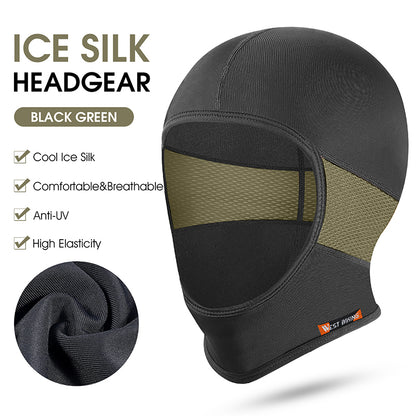 WEST BIKING YP0201317 Anti-UV Summer Ice Silk Cap Balaclava Quick-Drying Breathable Helmet Liner for Outdoor Sports