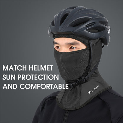 WEST BIKING YP0201316 Outdoor Cycling Fishing Ice Silk Balaclava Breathable Mesh Face Cover Sun Protection Elastic Neck Gaiter Scarf