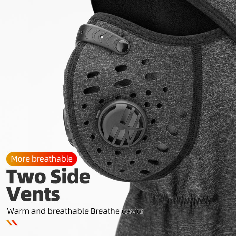 ROCKBROS LF7127 Motorcycle Men Women Winter Warm Cap Ski Balaclava Outdoor Face Mask with Breathe Valve