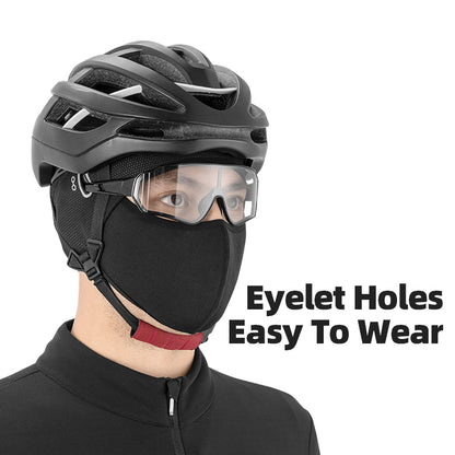 ROCKBROS LF8308 Winter Cap Bike Balaclava Bicycle Cap Glasses Hole Bandana Sports Running Headband Windproof Face Mask