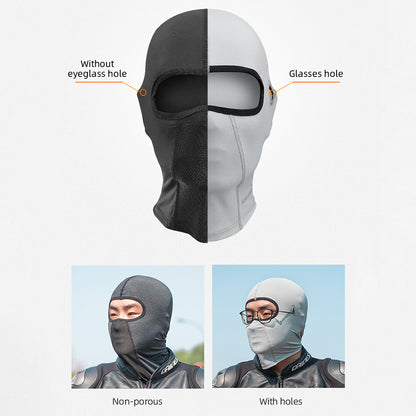 ROCKBROS LF8064 Motorcycle Face Mask Sun Protection Ice Silk Outdoor Cycling Balaclava Cap Scraf Stretch Helmet Liner