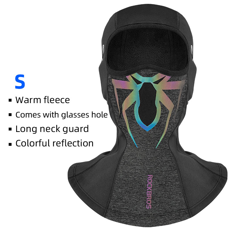 ROCKBROS YPP055 Skull/Spider Pattern Winter Motorcycle Cycling Head Scarf Helmet Liner Balaclava Face Mask