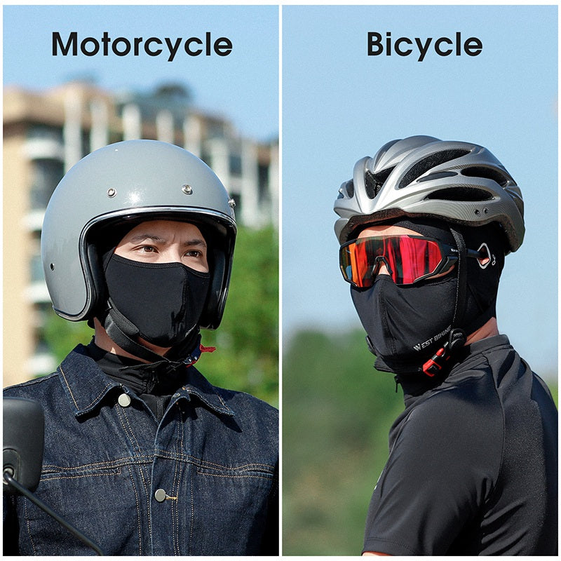 WEST BIKING YP0201329 Summer Cycling Cooling Ice Silk Head Cap Motorbike Bicycle Breathable Face Mask