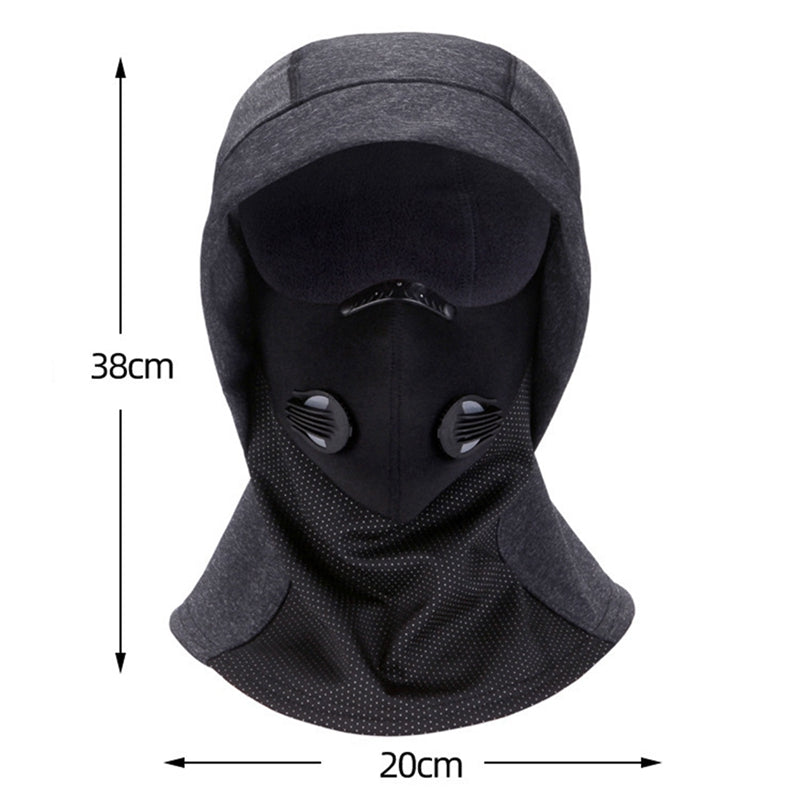 YSANAM YS3645 Winter Fleece Lined Balaclava Long Face Mask with Replaceable Filter