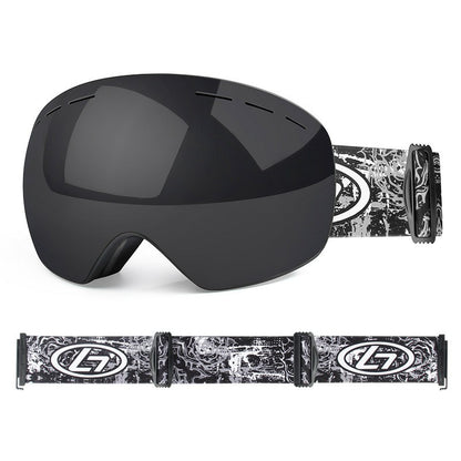 OBAOLAY H019 Double Layer Anti-fog Ski Goggles Windproof Sandproof Ski Glasses with Storage Box