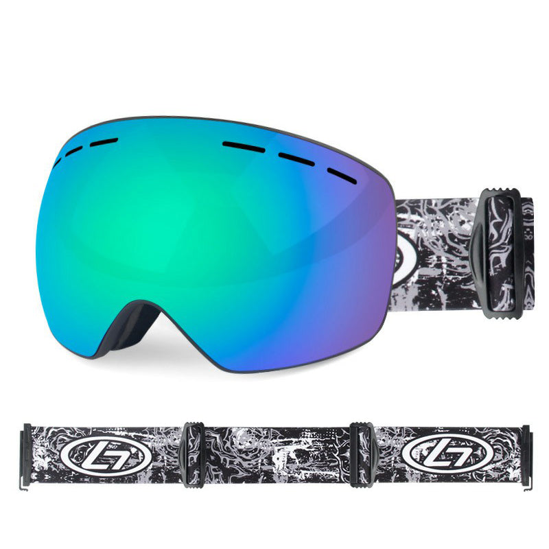 OBAOLAY H019 Double Layer Anti-fog Ski Goggles Windproof Sandproof Ski Glasses with Storage Box