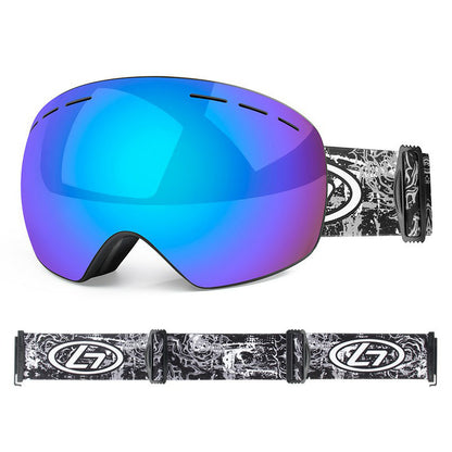 OBAOLAY H019 Double Layer Anti-fog Ski Goggles Windproof Sandproof Ski Glasses with Storage Box