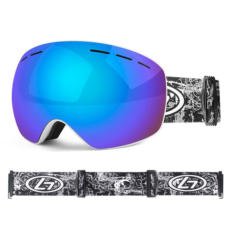 OBAOLAY H019 Double Layer Anti-fog Ski Goggles Windproof Sandproof Ski Glasses with Storage Box