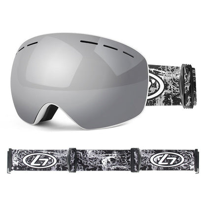 OBAOLAY H019 Double Layer Anti-fog Ski Goggles Windproof Sandproof Ski Glasses with Storage Box