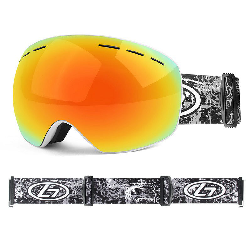 OBAOLAY H019 Double Layer Anti-fog Ski Goggles Windproof Sandproof Ski Glasses with Storage Box