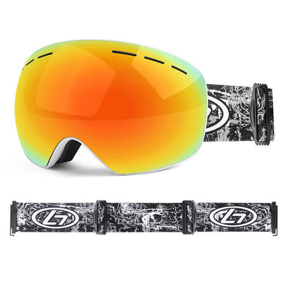 OBAOLAY H019 Double Layer Anti-fog Ski Goggles Windproof Sandproof Ski Glasses with Storage Box