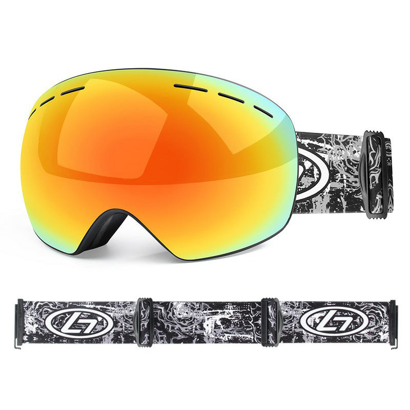 OBAOLAY H019 Double Layer Anti-fog Ski Goggles Windproof Sandproof Ski Glasses with Storage Box