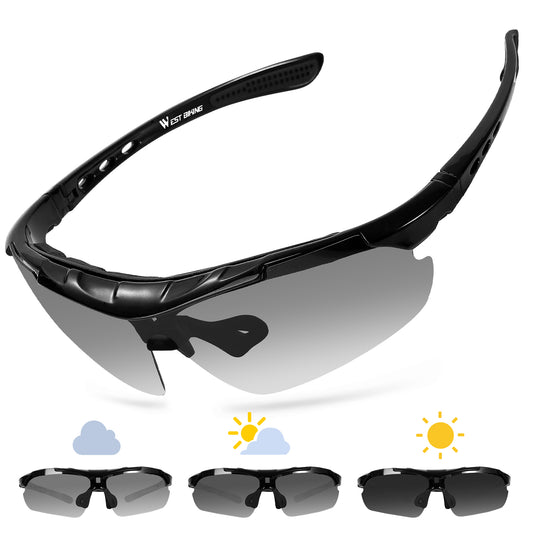 WEST BIKING YP0703137 Motorcycle Bike Riding Glasses Anti-UV Lens Powersports Sunglasses Goggles