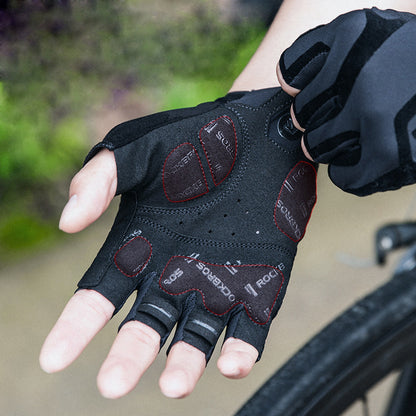 ROCKBROS S196 Half-finger SBR Palm Rest Protection Gloves Outdoor Sports Non-slip Cycling Gloves