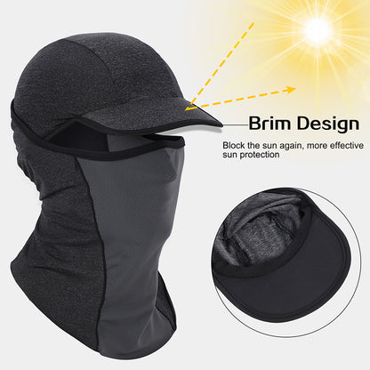 WEST BIKING 3-in-1 Summer UV Protection Cap Face Mask Breathable Cooling Neck Gaiter