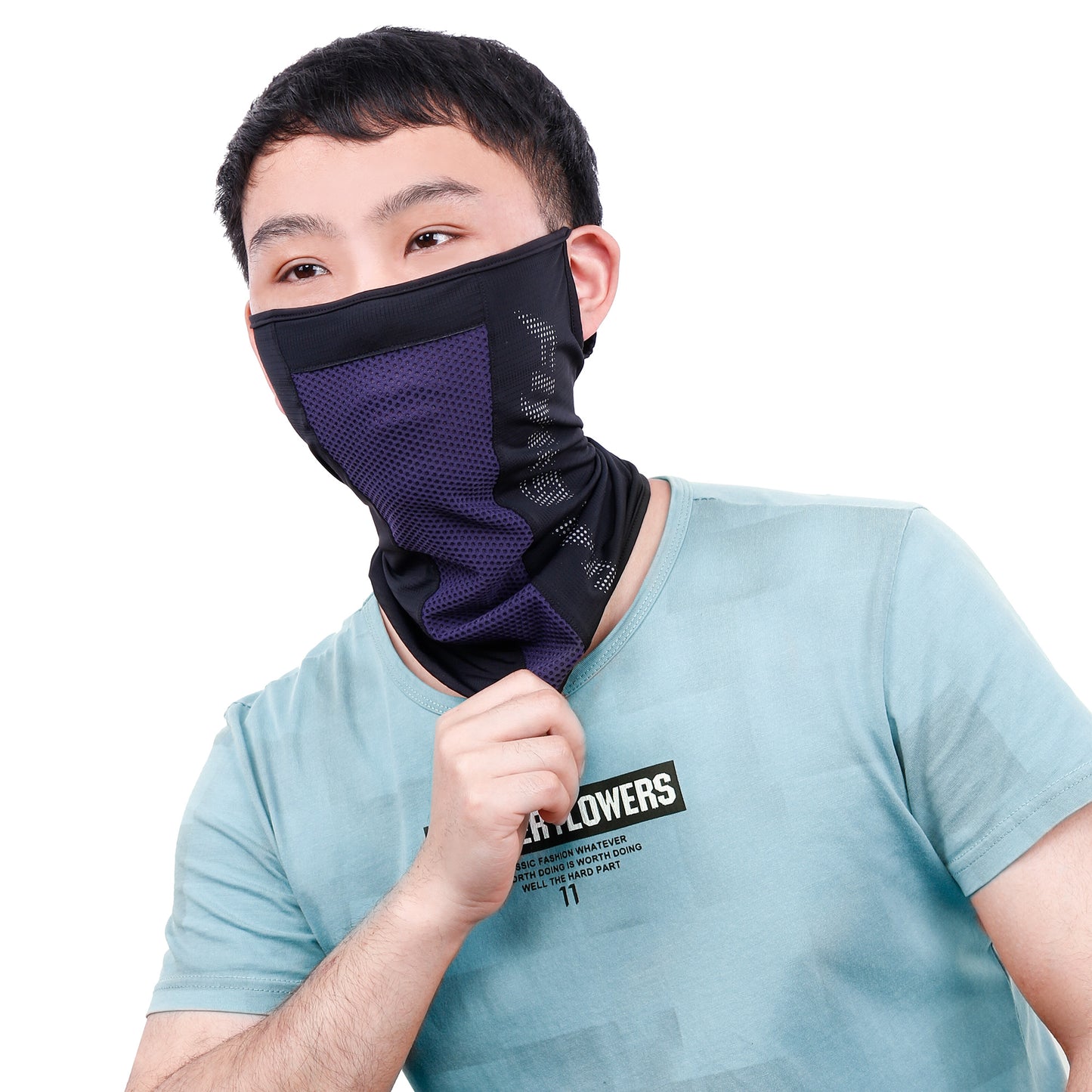 FLYING TERN 3006 Windproof Dustproof Mesh Face Cover Sun Protection Neck Gaiter Bandana for Outdoor Cycling